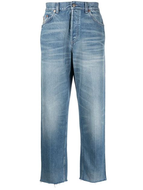 pantaloni jeans gucci|gucci denim jeans.